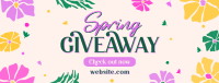 Spring Giveaway Flowers Facebook Cover