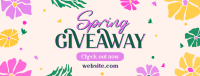 Spring Giveaway Flowers Facebook Cover Image Preview