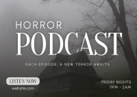 Horror Podcast Postcard