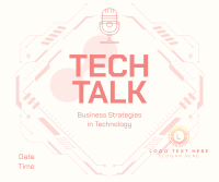 Tech Talk Podcast Facebook Post