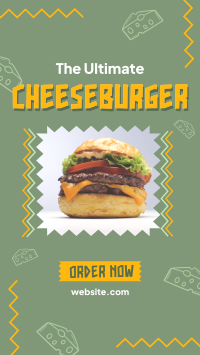 Classic Cheeseburger Instagram Reel Image Preview