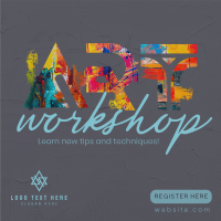 Exciting Art Workshop Instagram Post Design