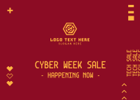 Cyber Week Sale Postcard