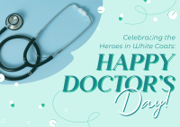 Celebrating Doctors Day Postcard