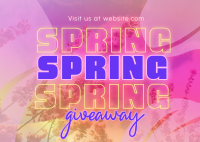 Exclusive Spring Giveaway Postcard