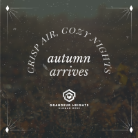 Autumn Arrives Quote Instagram Post Image Preview