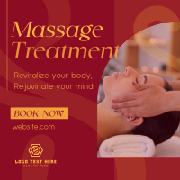 Simple Massage Treatment Instagram Post