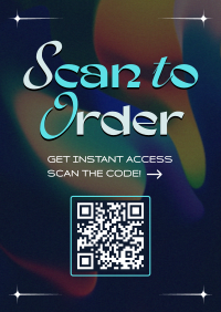 Scan To Order Flyer Design