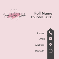 Classy Makeup Wordmark Business Card Image Preview