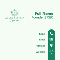 Natural Crown Shield Letter Business Card Image Preview