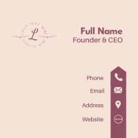 Elegant Business Lettermark  Business Card Image Preview