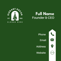 Christmas Tree Window  Business Card Image Preview