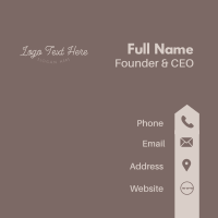Fashion Branding Wordmark Business Card Image Preview
