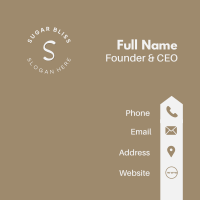 Feminine Luxury Lettermark Business Card Image Preview