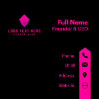 Tech Startup Application Business Card Image Preview