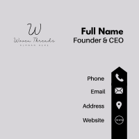 Fashion Enterprise Letter Business Card Image Preview