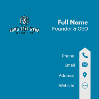 Blue Wild Lion Gaming Business Card Image Preview