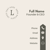 Deluxe Classy Lettermark Business Card Image Preview