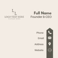 Classy Luxury Lettermark Business Card Image Preview