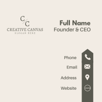 Classy Luxury Lettermark Business Card Image Preview