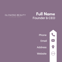 Classy Minimalist Wordmark Business Card Image Preview