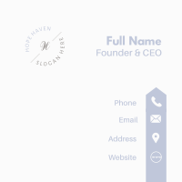 Circular Classy Lettermark Business Card Image Preview