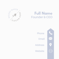 Circular Classy Lettermark Business Card Image Preview