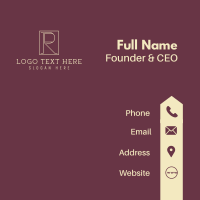 Boutique Letter R Business Card Image Preview