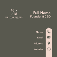 Vintage Classy Lettermark Business Card Image Preview