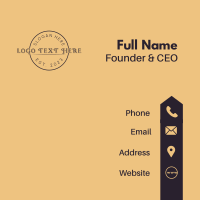 Classy Apparel Wordmark Business Card Image Preview