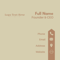 Brown Luxury Wordmark Business Card Image Preview