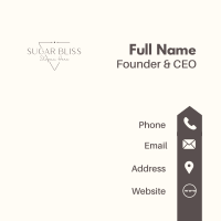 Elegant Minimalist Wordmark Business Card Image Preview