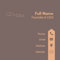 Stylish Brand Wordmark  Business Card Image Preview