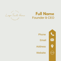 Stylish Feminine Wordmark Business Card Image Preview