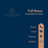 Classy Polygon Letter Business Card Image Preview