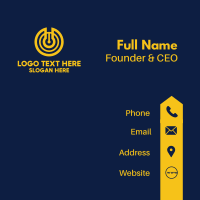 Yellow Power Switch Business Card Image Preview