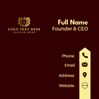 Royalty Crown Shield Business Card Image Preview