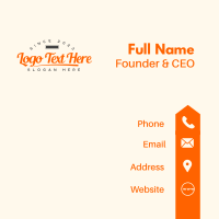 Retro Apparel Business Wordmark Business Card Image Preview