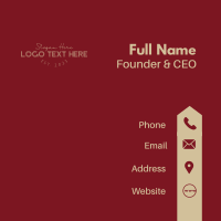 Elegant Apparel Wordmark Business Card Image Preview