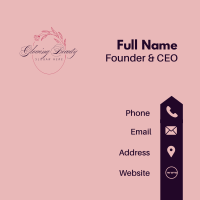 Classy Floral Beauty  Business Card Image Preview