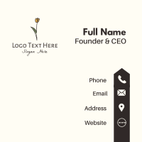 Yellow Flower Business Card Image Preview