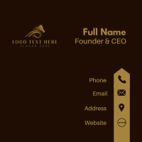 Horse Ribbon Luxury Business Card Image Preview