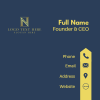 Corporate Luxury Letter N Business Card Image Preview