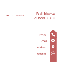 Classy Feminine Wordmark Business Card Image Preview