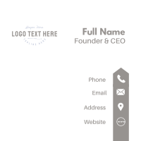 Elegant Feminine Wordmark  Business Card Image Preview