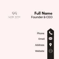 Classy Feminine Lettermark Business Card Image Preview