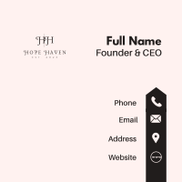 Classy Feminine Lettermark Business Card Image Preview