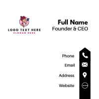 Flat Iron Maid Lady Business Card Image Preview