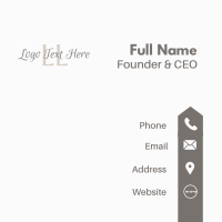 Classy Script Lettermark Business Card Image Preview