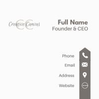 Classy Script Lettermark Business Card Image Preview